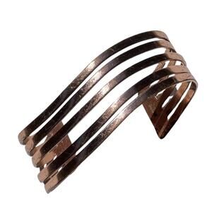 Vintage Renoir Copper Cuff Bracelet Coil 1960s